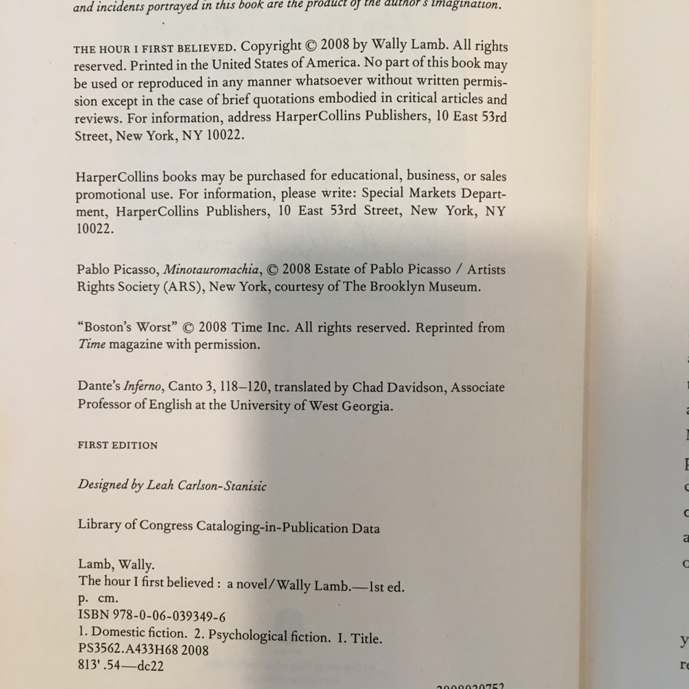 First Edition Hardcover Book - Picture 3 of 3